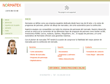 Tablet Screenshot of normatex.es